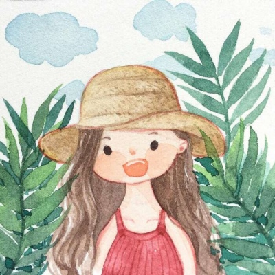 油画女生头像 图源 堆糖.?