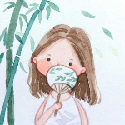 油画女生头像 图源 堆糖.?