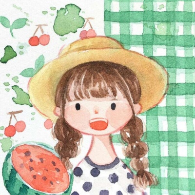 油画女生头像 图源 堆糖.?