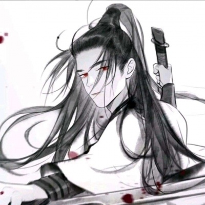 齐烟/#黑白动漫古风头#