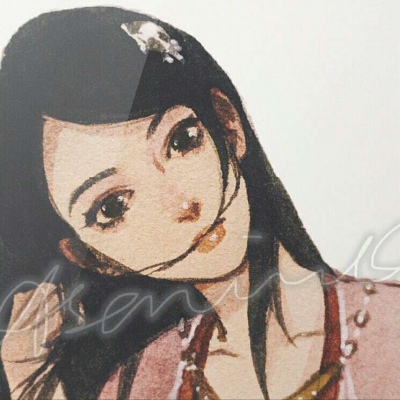 念七 动漫女生精致手绘自截