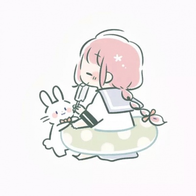 安奈 白底简约动漫情头