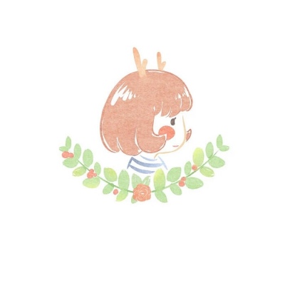 安奈 白底简约动漫情头