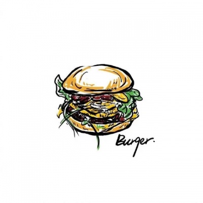 千鹤/简笔插画/听闻美食和你才是绝配