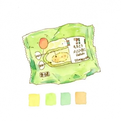 千鹤/简笔插画/听闻美食和你才是绝配