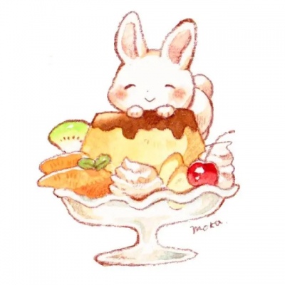 千鹤/简笔插画/听闻美食和你才是绝配