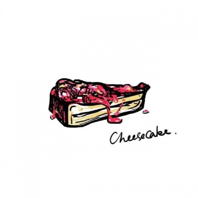 千鹤/简笔插画/听闻美食和你才是绝配