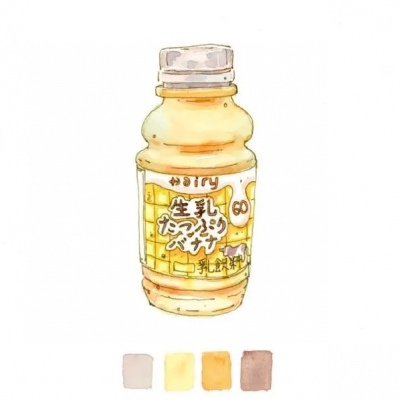 千鹤/简笔插画/听闻美食和你才是绝配