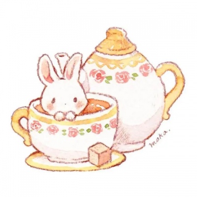 千鹤/简笔插画/听闻美食和你才是绝配