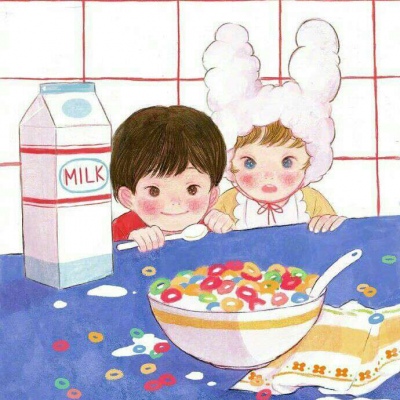 帝江:手绘可爱清新人物图片