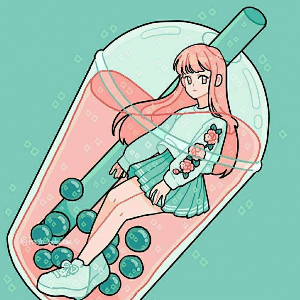千鹤/唯美清新/杯中女壁纸/初次见你的时候，没想到会这般喜欢