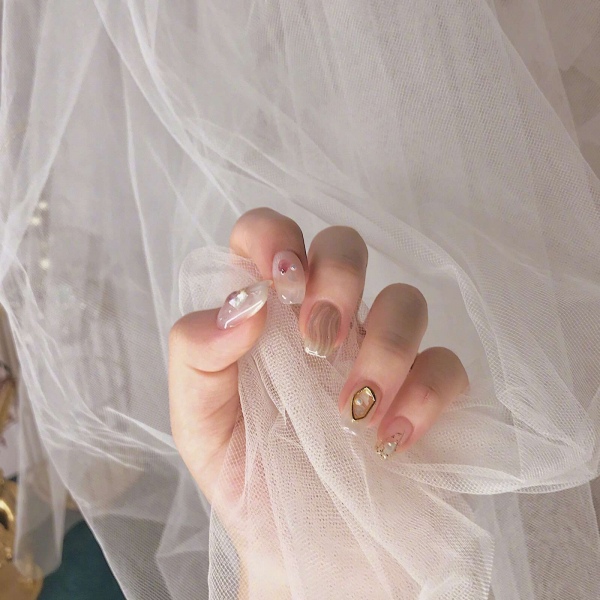 仙气美甲系列  女生
