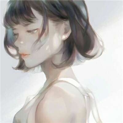 江煜/手绘素描少女动漫头像