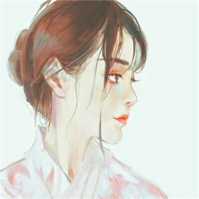 江煜/手绘素描少女动漫头像