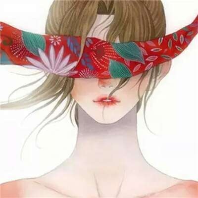 江煜/手绘素描少女动漫头像