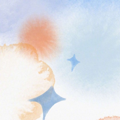 橘子汽水味的夏天/水墨画风格头像