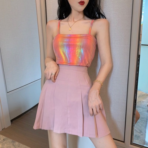 桃妖 吊带背心/彩虹/条纹女生微信头像