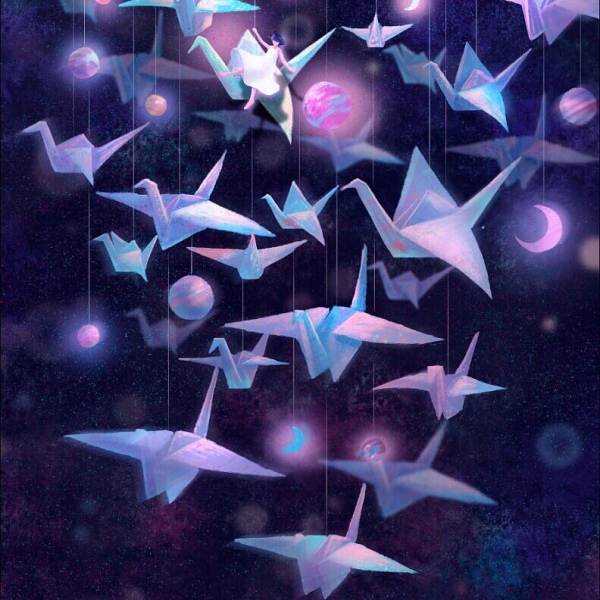 千鹤/插画作品/唯美壁纸/作者：王点点