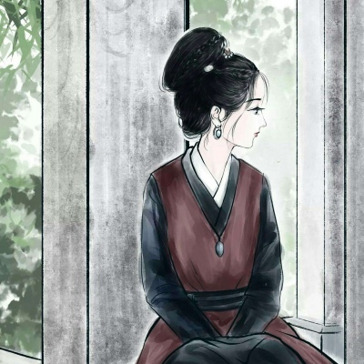 念七  部位自截优质手绘古风气质女生头像