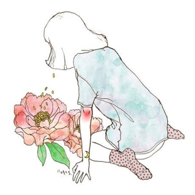 江煜/手绘素描少女头像