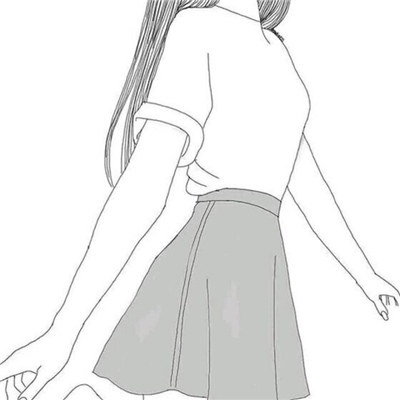 江煜/手绘素描少女头像