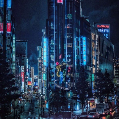 沫兮/日本千叶街 霓虹国夜景 西班牙 爱琴海