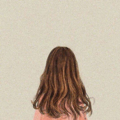 手绘女生背影闺蜜头像/念七