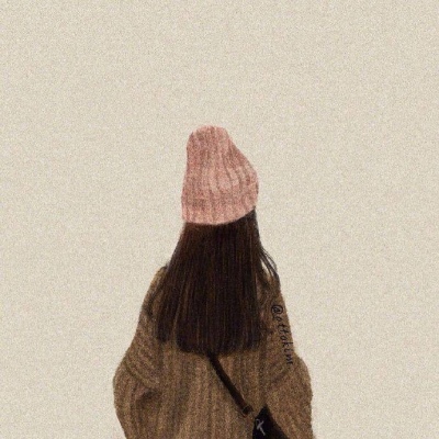 手绘女生背影闺蜜头像/念七