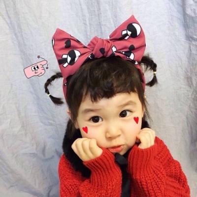 萌娃头像女生可爱萝莉     我是祖国的小花朵