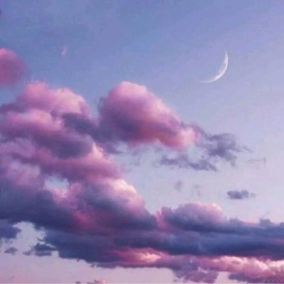 允言：超级治愈唯美清新云彩风景头像.