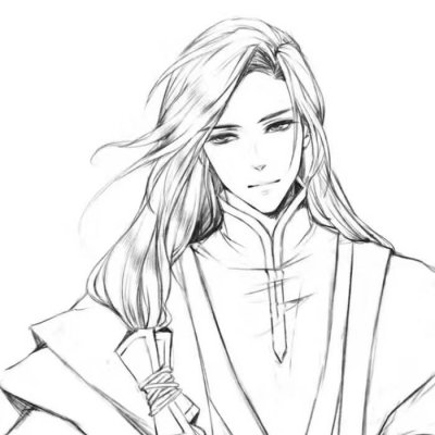 高清古风动漫男头.灯关上了 可以哭了吗