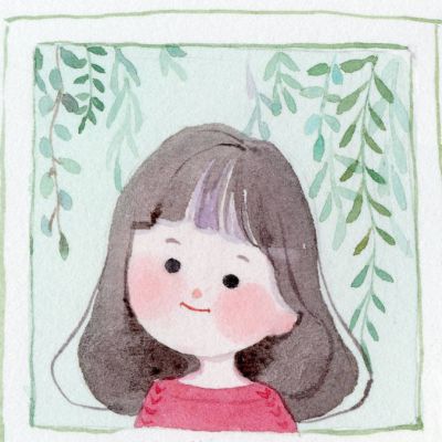 手绘萌脸女生可爱头像