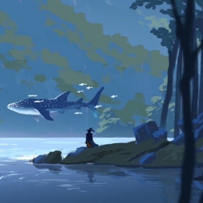 沐糖/蓝色海洋系列 梦幻唯美治愈简约风景静物壁纸