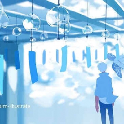沐糖/蓝色海洋系列 梦幻唯美治愈简约风景静物壁纸