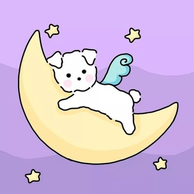 可爱卡通小狗 /你自人山人海中来 原来只为给我一场空欢喜