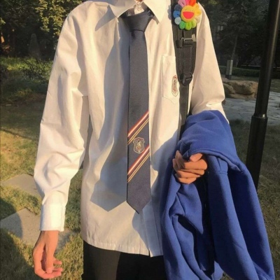 独二/唯美系 白色衬衫部位/男生头像