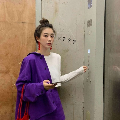 紫色系女生头像优雅好看,女生头像图片