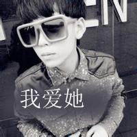 非主流黑白带字男生头像
