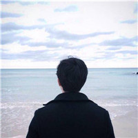 夕阳男生背影微信头像