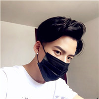 个性戴口罩男生头像