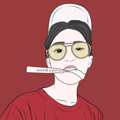 好看的潮男头像高清手绘