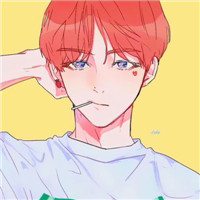 QQ头像男生手绘侧脸精选