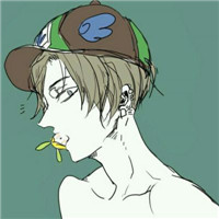 QQ头像男生手绘侧脸精选
