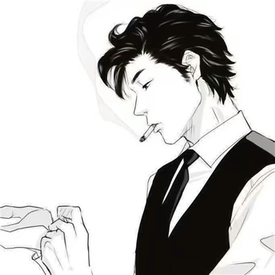 男生黑白素描头像精选