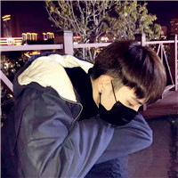 男生头像冷酷帅气侧脸