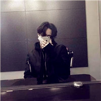 遮脸男生头像
