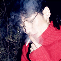 抽烟超拽男生头像