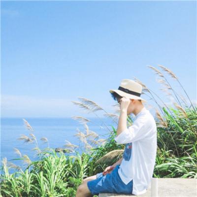 男生头像白色衬衫简约帅气