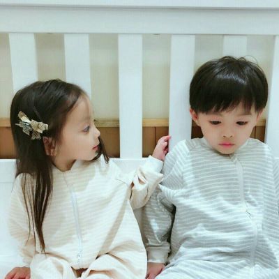超萌小孩头像情侣一对男孩女孩