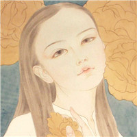 小清彩绘韩国插画女生头像图片35P